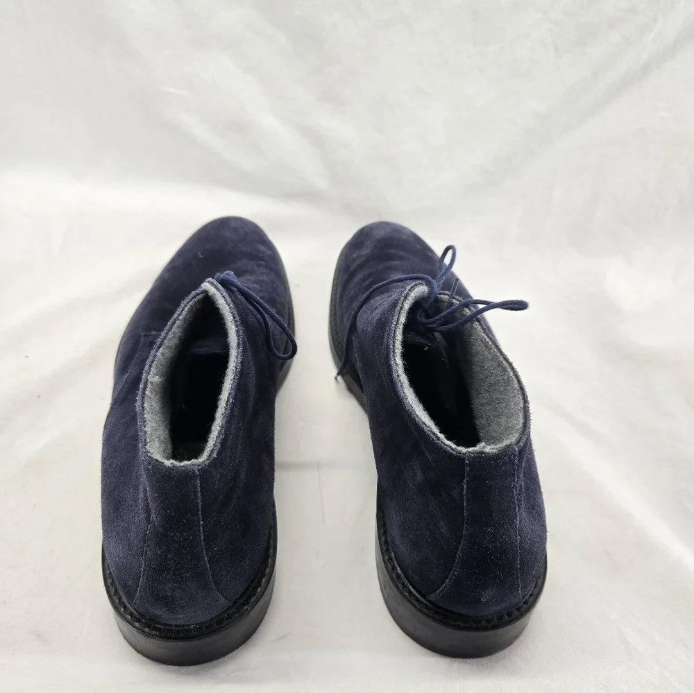 To Boot New York Men's 12 Oliver Chukka Boot Crepe Soles Navy Blue Suede